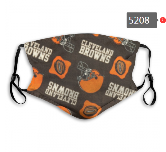 2020 NFL Cleveland Browns #2 Dust mask with filter->nfl dust mask->Sports Accessory